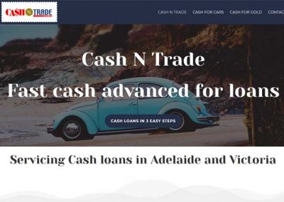 website design for cash n trade in Adelaide
