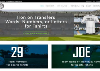 Ecommerce website design for westernbrands