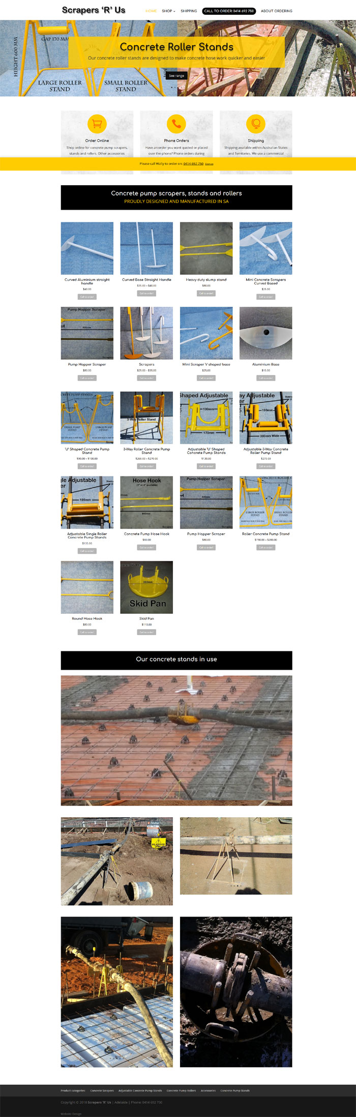 scrapersrus Concrete pump scrapers, stands and rollers scrapersrus Concrete pump scrapers, stands and rollers