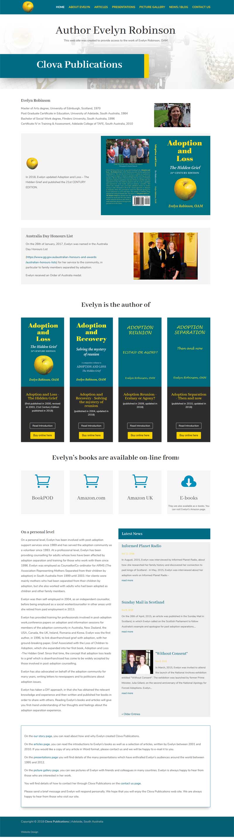 author website design book publication author website design book publication