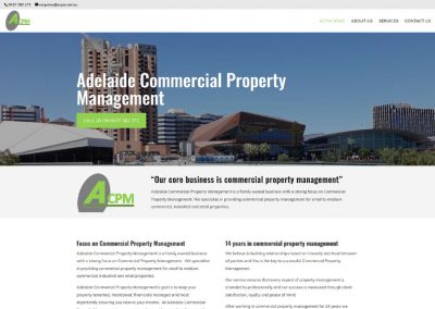 website design for adelaide commercial property management