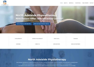 website design for northphysiotherapy