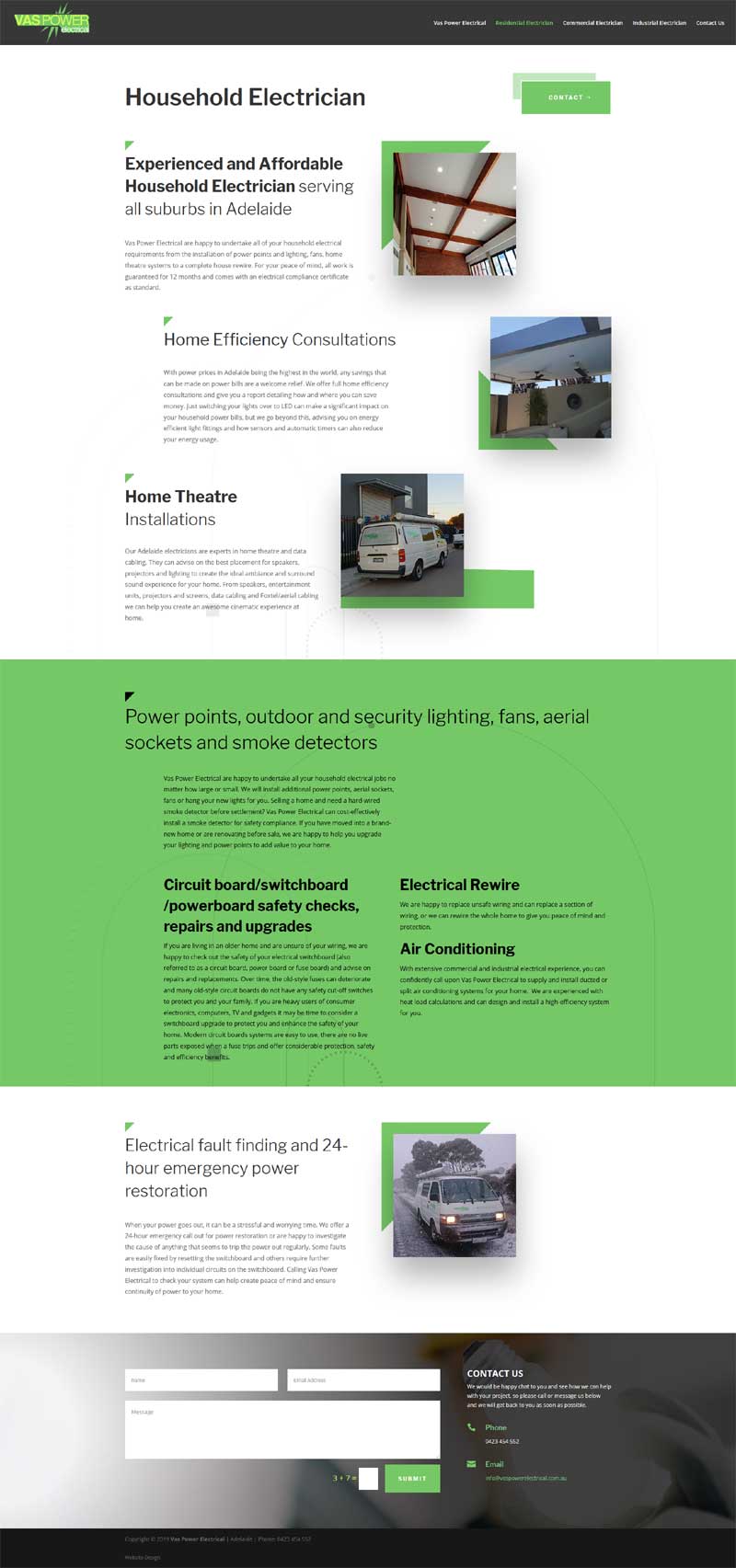 website design vas power electrical services adelaide website design vas power electrical services adelaide
