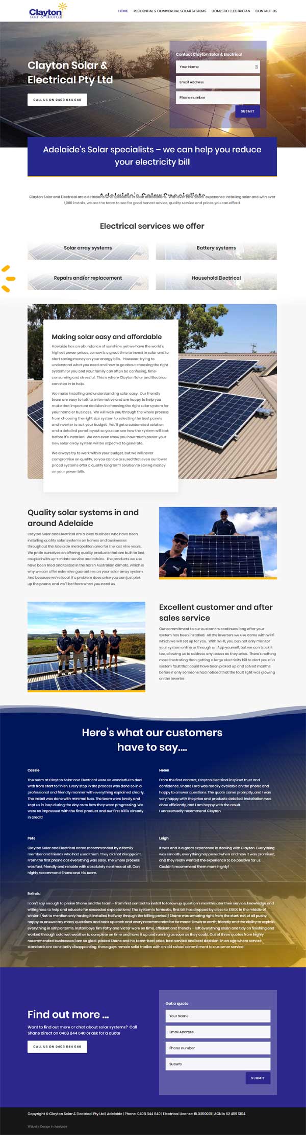 website design for electrician website design for electrician