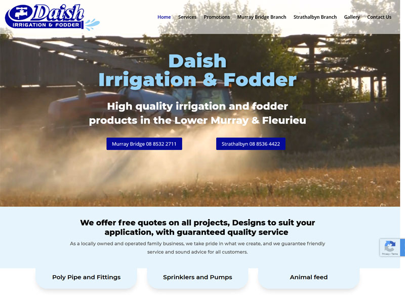 website design daish irrigation & fodder south australia website design daish irrigation & fodder south australia