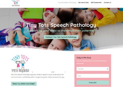 website designer for a speech pathology website