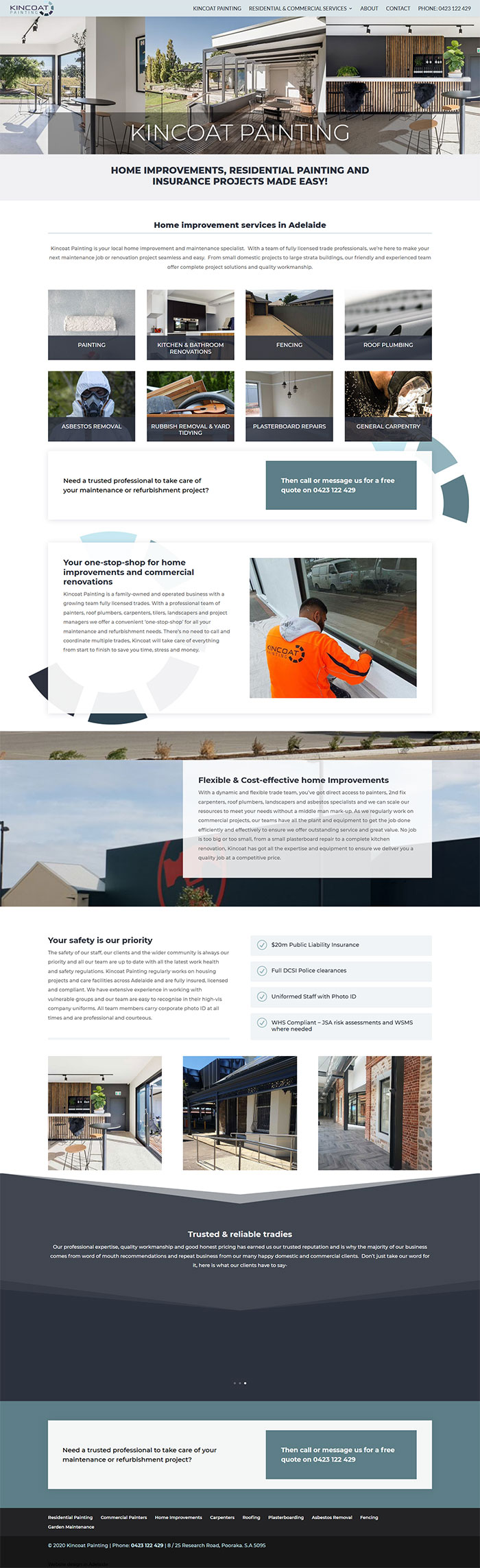 website design example painting business adelaide website design example painting business adelaide