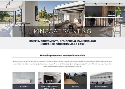 website design example painting business adelaide