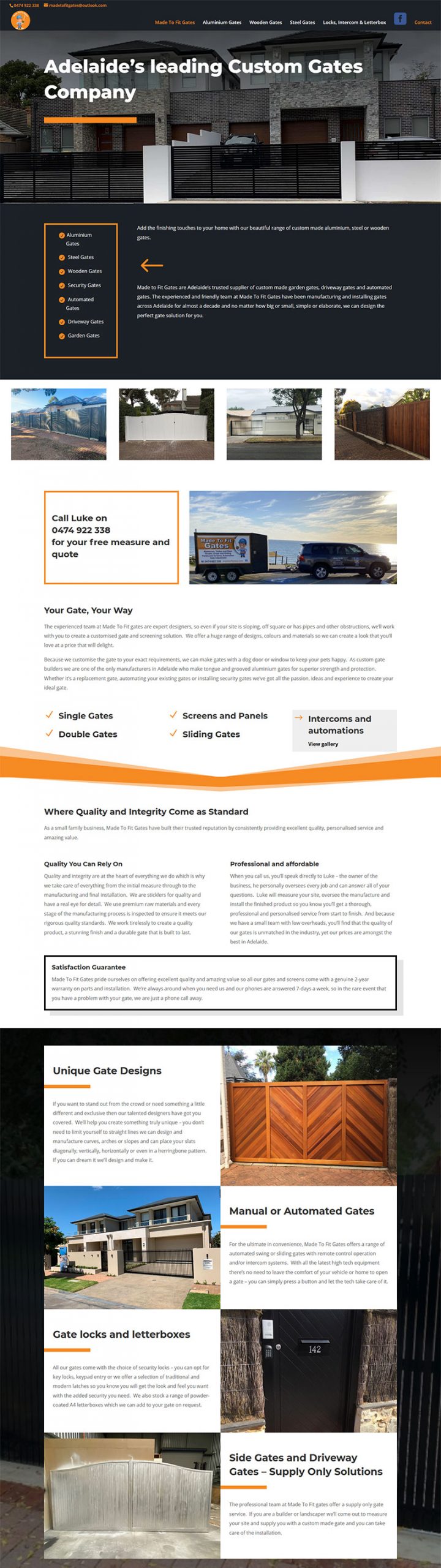 website design made to fit gates Lonsdale Adelaide website design made to fit gates Lonsdale Adelaide