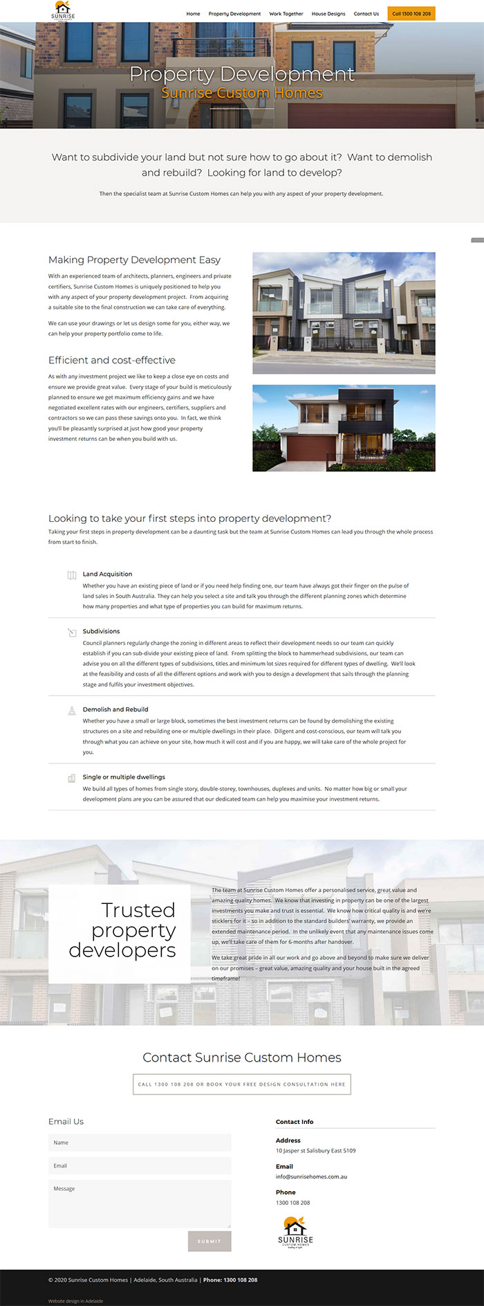 website for home builders adelaide