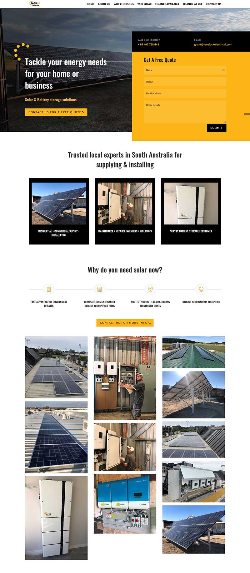 Website design for electrical business in Adelaide Website design for electrical business in Adelaide