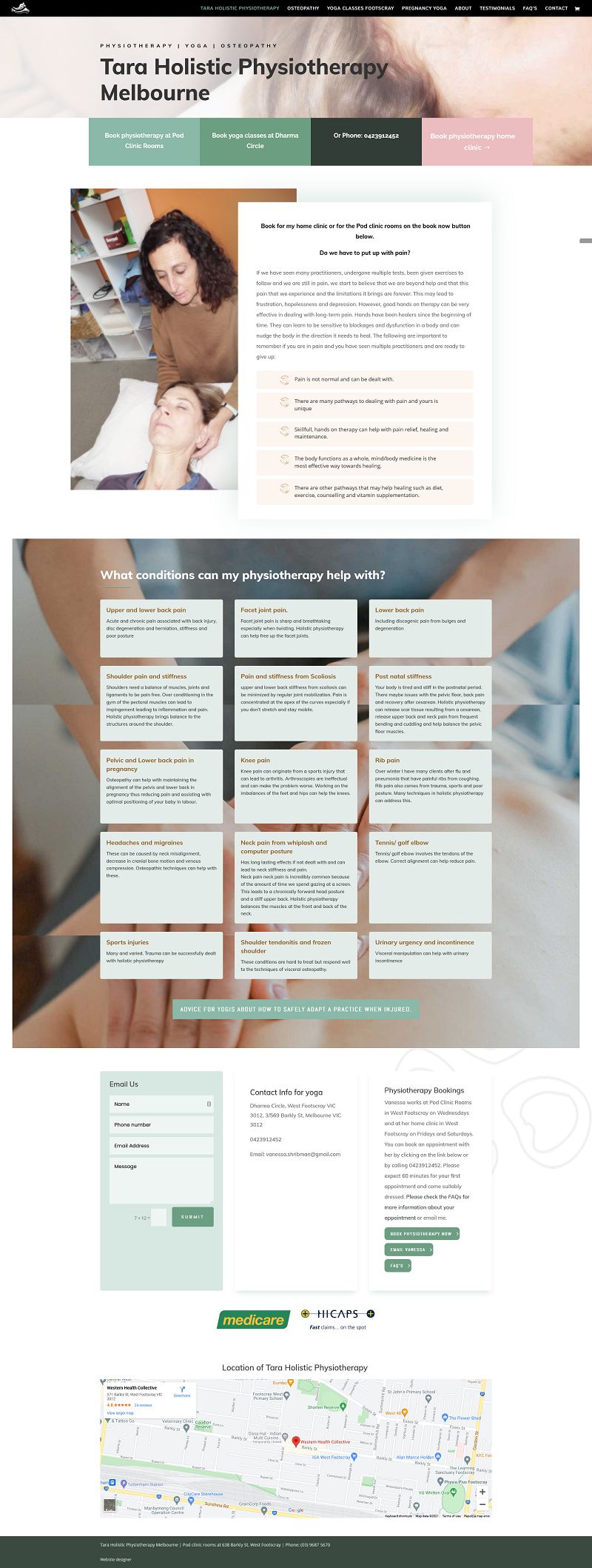 taraholistic website designer rebuild website in WordPress and Divi