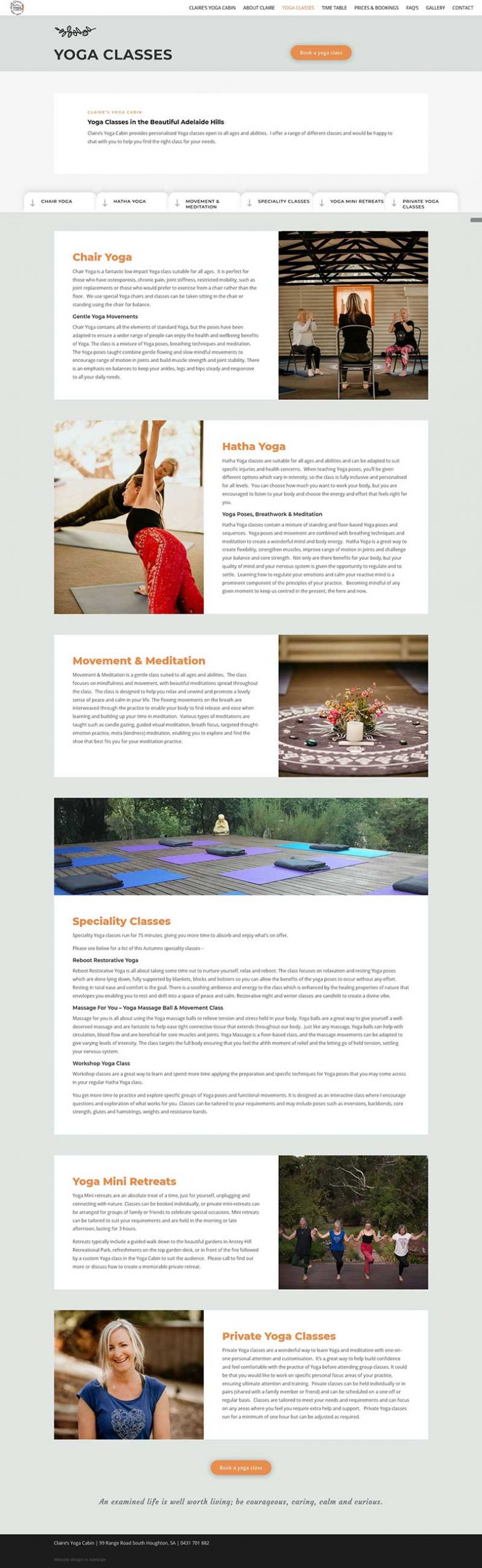 website design for a yoga studio in adelaide hills website design for a yoga studio in adelaide hills