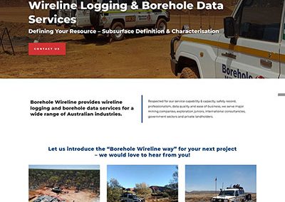 website design for borehole-wireline