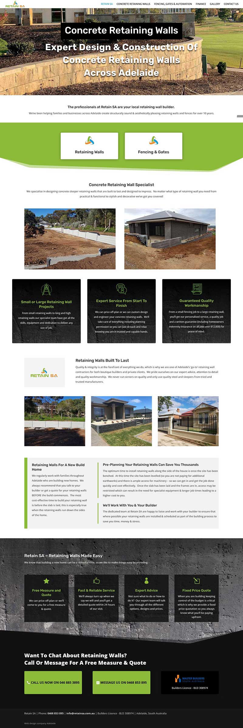 website-design-for-retainsa rebuild website in WordPress and Divi