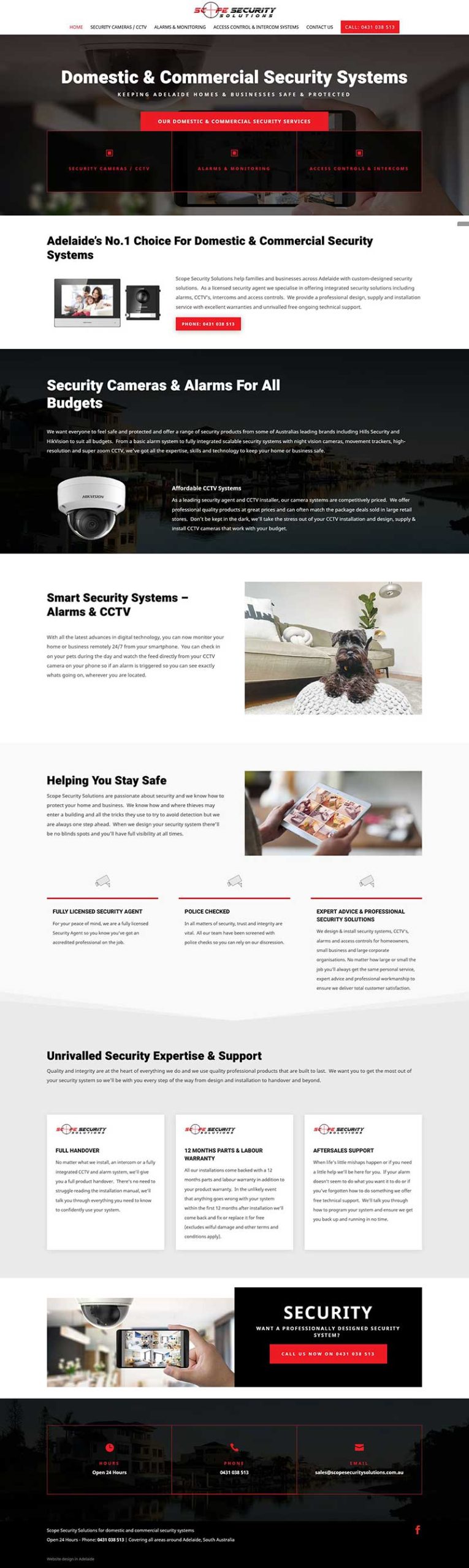Adelaide web design redesigned security website Adelaide web design redesigned security website