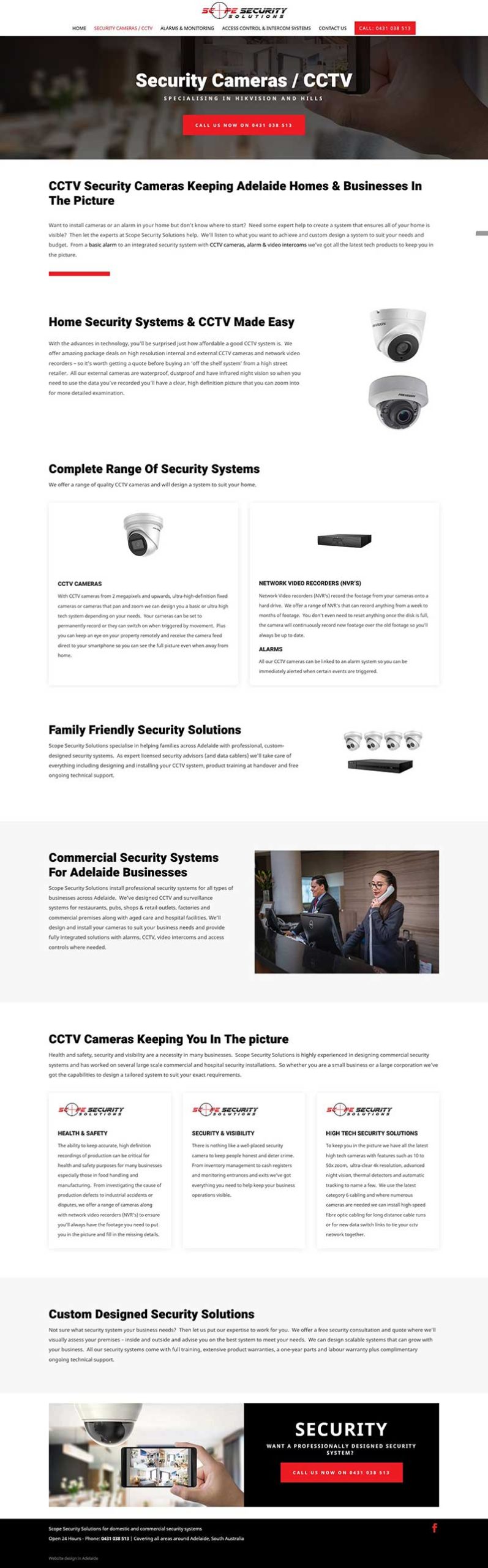 Adelaide web design redesigned security website Adelaide web design redesigned security website