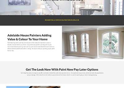 website design for painting business painter