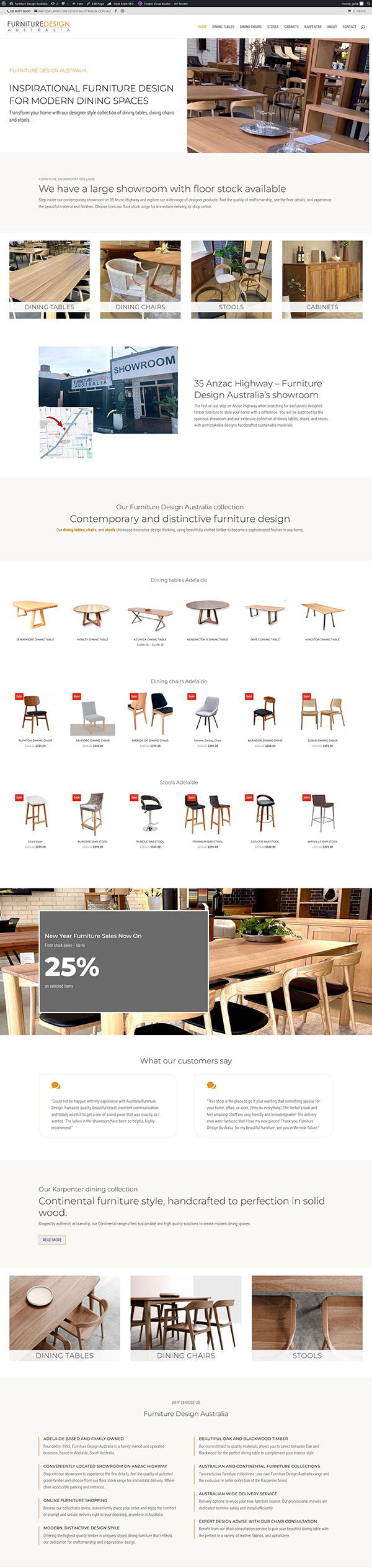 Website Design for furniture store Adelaide Website Design for furniture store Adelaide