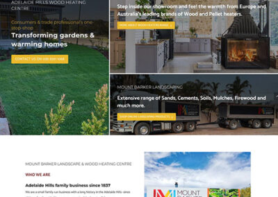 website design for Mount Barker Lanscape Centre