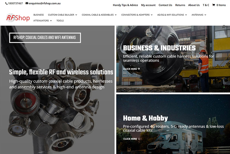 Web designer Adelaide SA for RFShop Web designer Adelaide SA for RFShop