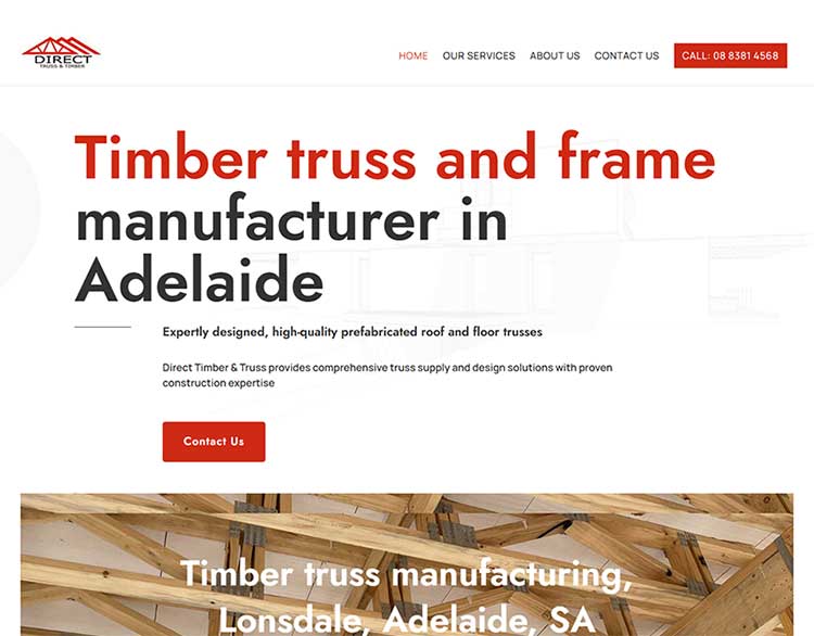 web-design-timber-truss-2 web design electrician Adelaide