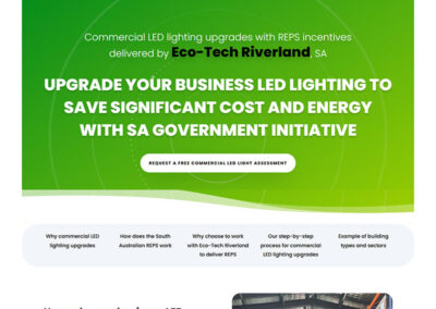 website designer for eco-tech riverland
