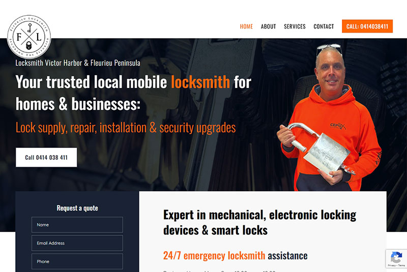 website design for soletrader Adelaide